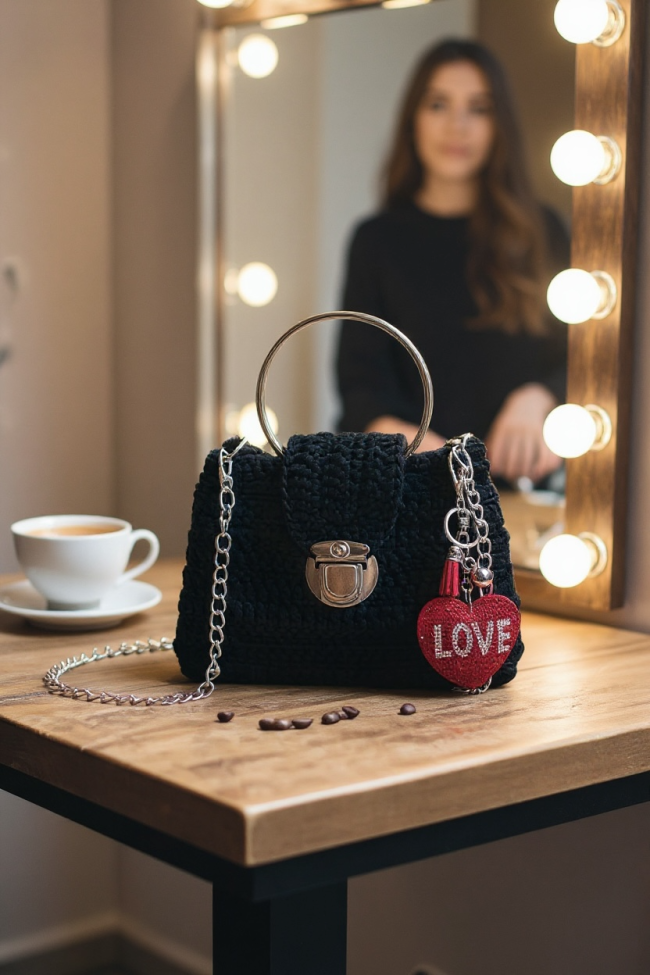 Sac TEXAS Noir et Argenté