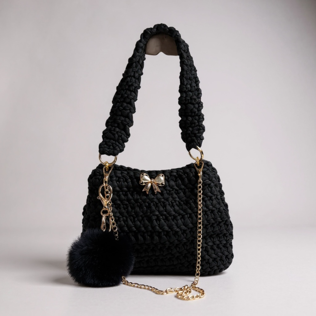 Sac TEXAS Noir et doré (Nouveau)