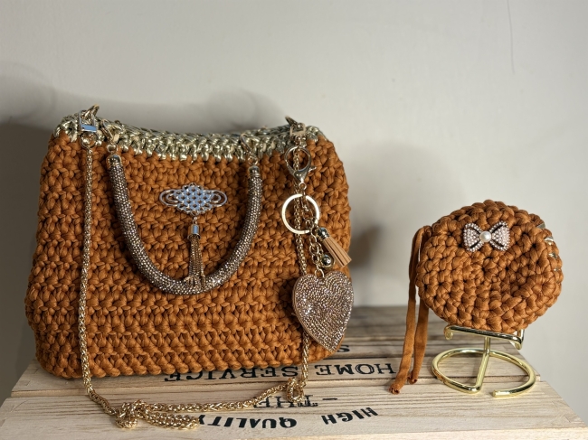 Duo Glamour Orange Camel