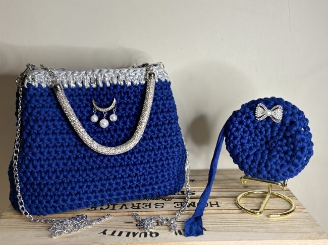 Duo Glamour Bleu électrique 